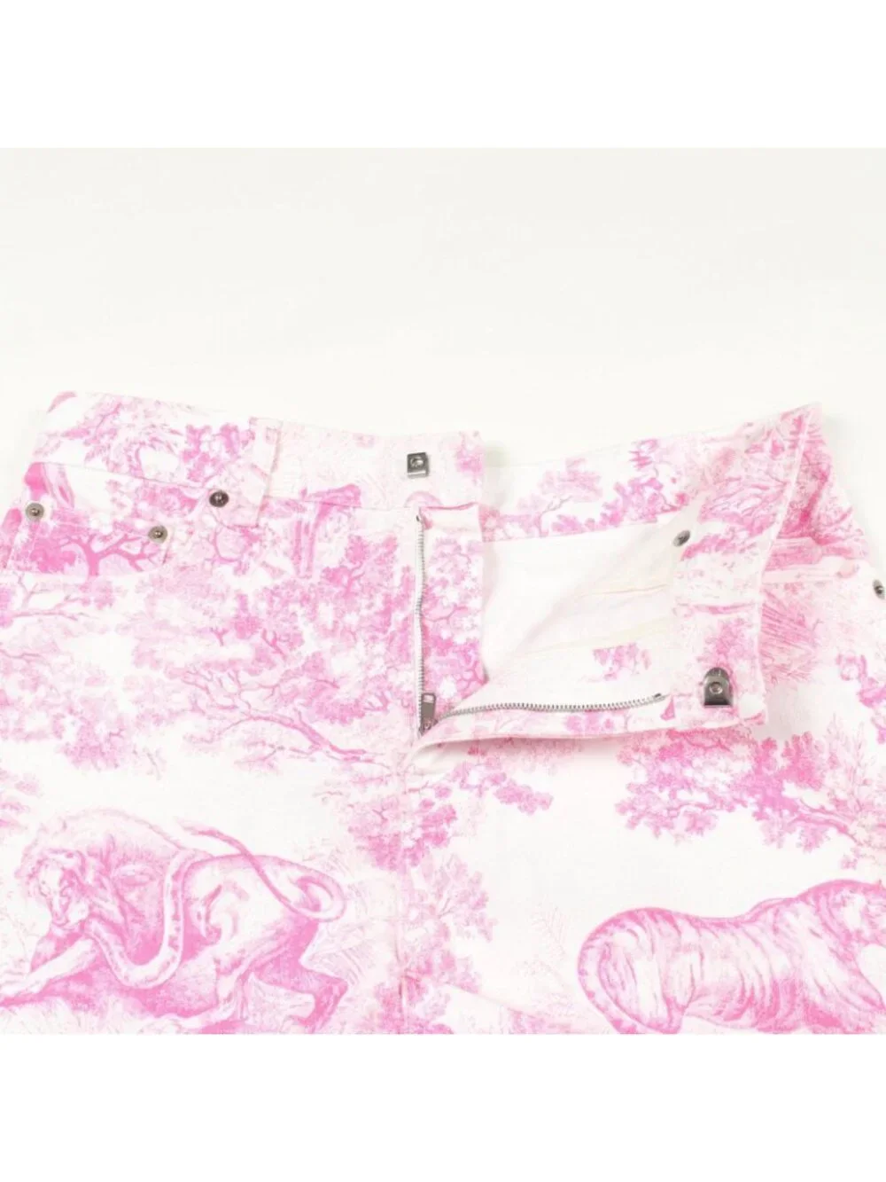 Dior Denim Pants Toile de Jouy Short